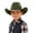 Army Green, variant on Kids Western Cowboy Hat for Children or Style Hat for Boys and Girls Sun Adjustable Fit Easy Care Baby Toddler Headwear for Everyday Adventures Black One Size