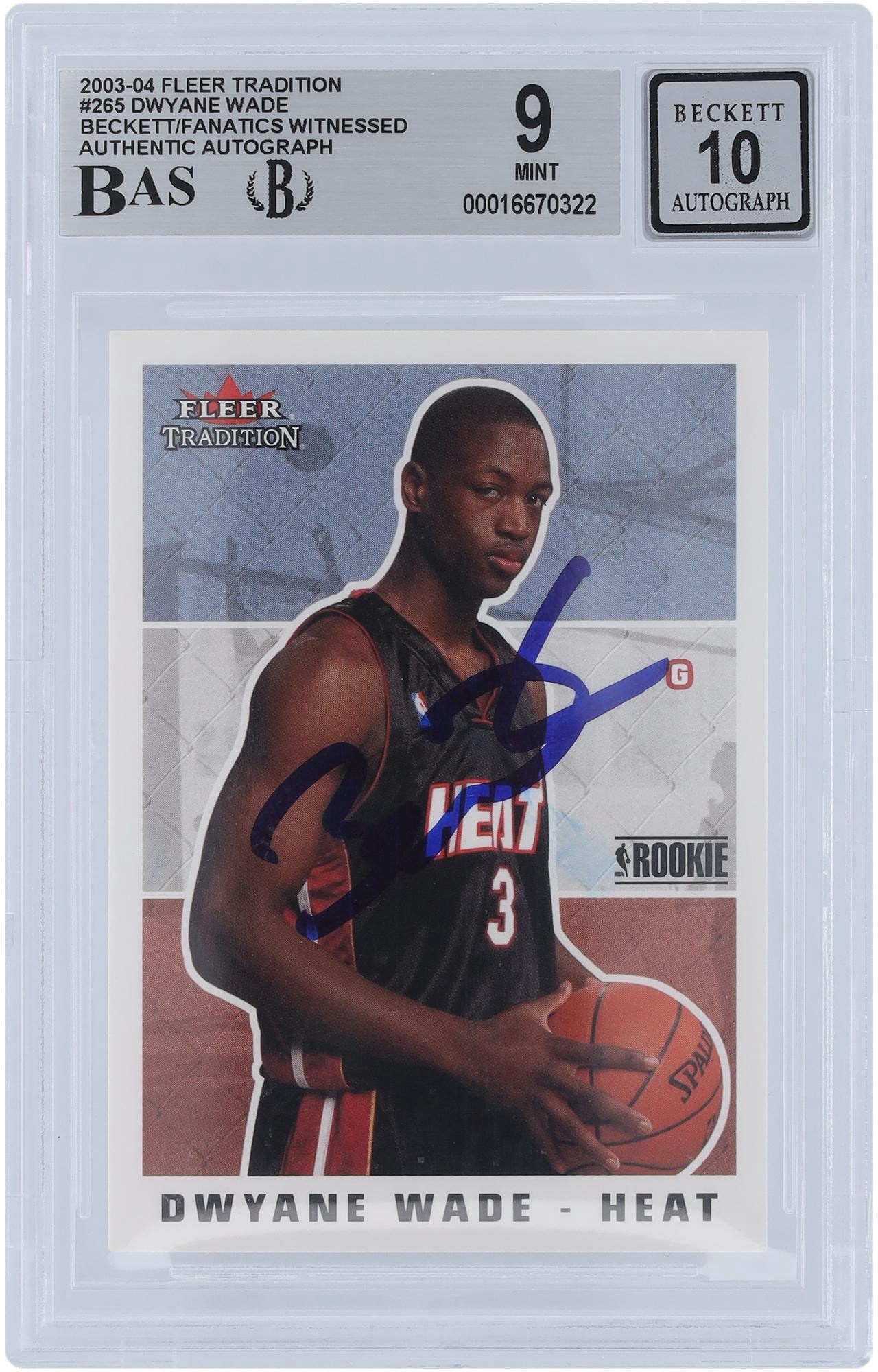 NBA DWYANE WADE 2003-04 Topps No. 225 ROOKIE CARD BASKETBALL MIAMI 