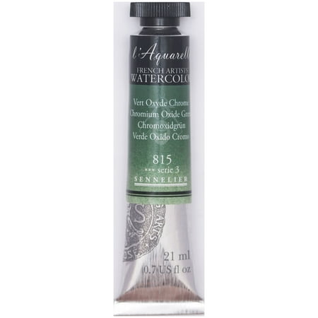 UPC: 3046450117667 | Sennelier French Artists Watercolor 21ml Tube Chromium Oxide Green S3