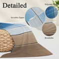 thumbnail image 3 of Blue Brown Body Pillow Covers 20"x54", Gradient Wood Grain Farmhouse Country Soft Brushed Microfiber Breathable Throw Pillow Covers, Pillowcase with Zipper for Couch Sofa Bedroom Living Room, 3 of 9