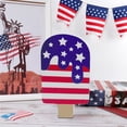 thumbnail image 1 of Decoración del Día de la Independencia, Regalos de la Independencia, Acentos Festivos del Día de la Independencia, Decoración para Celebraciones, Reuniones, Momentos Especiales, Helado de Madera del D, 1 of 6