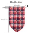 thumbnail image 2 of Sigee Heart Plaid Printed Flag12.5 * 18in Outdoor Yard Flags For Garden Decor, 2 of 9