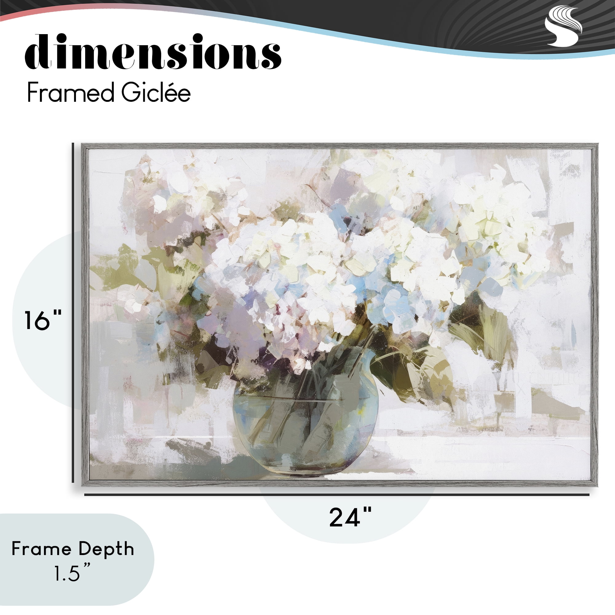 Stupell Industries Blushing Bride Garden Flowers Gray Framed Giclee Art, design by Tina LeCour