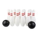 thumbnail image 4 of Juego de bolos para niños, juguetes de bolos para exteriores, interactivo, 10 bolos y 2 bolas para 30 centímetros, 4 of 9