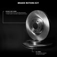 thumbnail image 3 of R1 Concepts Wfpn1 54064 R1 Concepts Brake Rotor Blank Fits select: 2013-2019 FORD ESCAPE, 2014-2018 FORD TRANSIT CONNECT, 3 of 4