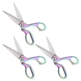 thumbnail image 1 of Uxcell 3pcs Sewing Scissors Stainless Steel Tailor Scissors Color Plating Scissors, 1 of 6