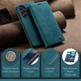 thumbnail image 5 of CaseMe Leather for Samsung Galaxy A27 5G Case, Flip Wallet Leather Case with Card Holder Magnetic Closure Phone Cases,Blue,For Galaxy A27 5G, 5 of 10