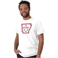 thumbnail image 4 of Arkansas Home State Pride Map Flag Men's Graphic T Shirt Tees Brisco Brands M, 4 of 4