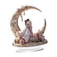 thumbnail image 4 of 2D Flat Moon recién casados ​​de letreros acrílicos decoración de mesa impermeable regalo de boda para escritorio de gabinete decoración del hogar del, 4 of 8