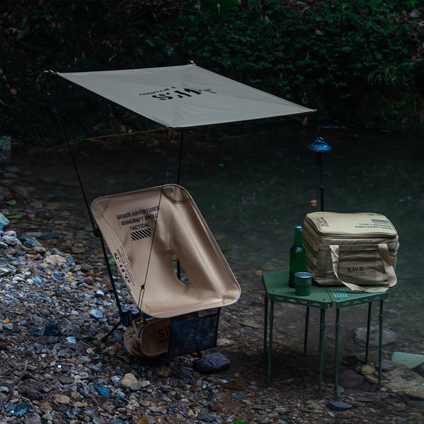 Toldo Luna Silla Sombrilla Protección UV Impermeable para Camping Pesca Verde