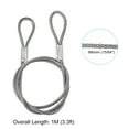 thumbnail image 2 of Unique Bargains Stainless Steel Cable, 4 Pack PVC Coated 15/64' Wire Rope for Deck Railing 3.3ft, 2 of 4