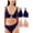 Marsala/Navy, variant on Sports Bras for Women - V-Neck Wireless Bralettes Support Workout Tops Padded Fitness Cami Crop Tank S-XXL