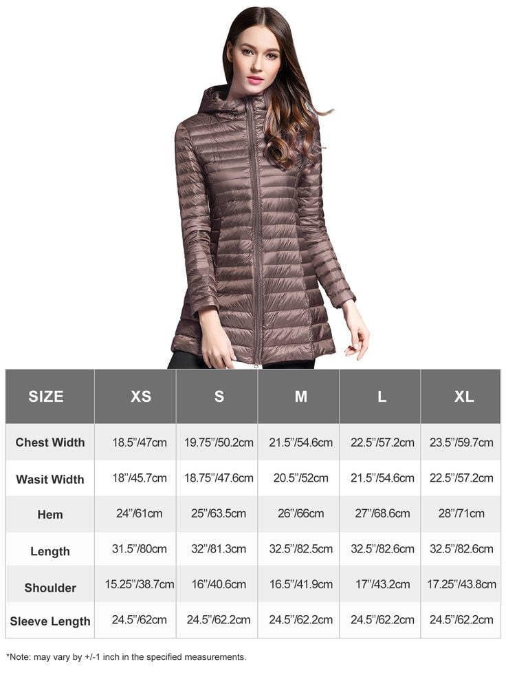 Elezay Women Lightweight Down Jacket Long Jacket Winter Down Coat Windproof Puffer  Coats Hooded Packable Lightgray L - Walmart.com