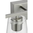 thumbnail image 5 of Vertex Collection Four-Light Brushed Nickel Clear Glass Contemporary Bath Light, 5 of 15