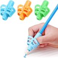 thumbnail image 1 of 3 pack de empuñaduras de lápiz, empuñaduras de lápiz para niños, juego de ayuda para escribir bolígrafos, herramienta de corrección de postura para niños en edad preescolar Afortunado Sencillez, 1 of 5