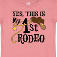 thumbnail image 4 of Inktastic Yes, This is My 1st Rodeo Cowboy Hat with Pink Band, Lasso Girls Baby T-Shirt, 4 of 5