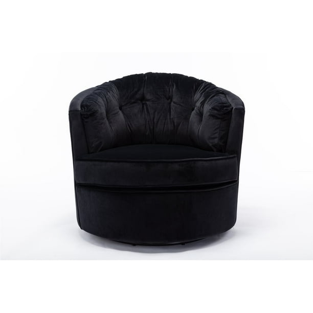 Upholstered Barrel Chair Velvet Swivel Accent Chairs With Armrest Black Living Room 360 Degree Modern Club Leisure For Bedroom Com Upholstered Barrel Chair Velvet Swivel, Black Swivel Barrel Chair