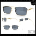 thumbnail image 2 of Luxury Jaguar Cougar Jewel Metal Arm Rectangle Hustler Sunglasses Gold - Black, 2 of 8