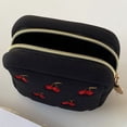 thumbnail image 3 of Cherry Embroidery Coin Purse PU Leather Trend Short Zipper Wallet Women Cute Mini Wallet Simple Fashion Wallets, 3 of 7