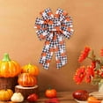 thumbnail image 4 of Thanksgiving Door Bow Fall Bowknot - Pumpkin Holiday Bow Hanging Ribbon, Festival Large Bowknot for Front Door Wall Window Home Porch, 4 of 7