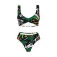 thumbnail image 4 of Daiia Dinosaur Skeleton Women's Bikini Set Two Piece Swimsuit High Waisted Bikini Adjustable Straps Bikini Perfect for Beach, Pool, and Summer Vacation-Small, 4 of 9