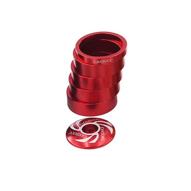 Eigraketly CANSUCC 8 piezas/Kit bicicletas auriculares espaciador portátil anodizado antioxidante reemplazo ciclos horquilla delantera arandela roja Type3 NO3 Eigraketly OD025255-03