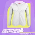 thumbnail image 5 of ACTIVE UNIFORMS Women's Ultra Soft Stretch Zip Up Scrub Jacket (White, X-Large), 5 of 6