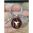 thumbnail image 1 of LLavero de bailarina con nombre personalizado, llavero de zapatos de baile de niña de Ballet, personalización privada, 1 of 4