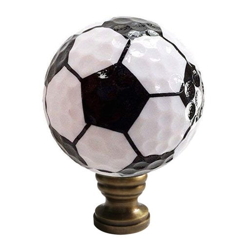 Home Concept Inc Soccer Ball Lamp Finial Walmart Com Walmart Com