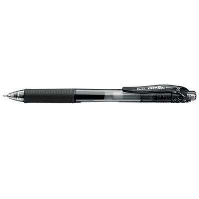 Pen-Retractable, Energel X Gel Roller, 0.5Mm Black,12/pk
