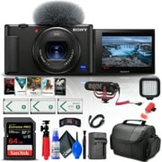 Sony ZV-1 Digital Camera   Pro Mic   64GB Memory Card   Photo Software   More