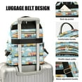 thumbnail image 3 of FORMRS Mini Backpack Purse for Women Quilted Travel Daypack Casual Shoulder Bag, Cartoon Train Pattern, 3 of 7