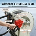thumbnail image 6 of Extra Long 66' Retractable Diesel Fuel Hose Reel, 3/4" NBR Rubber Hose, Heavy-Duty Carbon Steel Construction with Automatic Nozzle, 300PSI for Aircraft/Ship/Vehicle/Tank Truck Refueling, 6 of 10