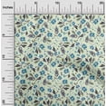 thumbnail image 2 of oneOone Velvet Medium Blue Fabric Floral Fabric For Sewing Printed Craft Fabric By The Yard 58 Inch Wide, 2 of 5