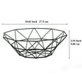 thumbnail image 5 of ReaNea Black Metal Wire Fruit Storage Baskets, Fruit Bowl for Kitchen Counter (Square Short), 5 of 9