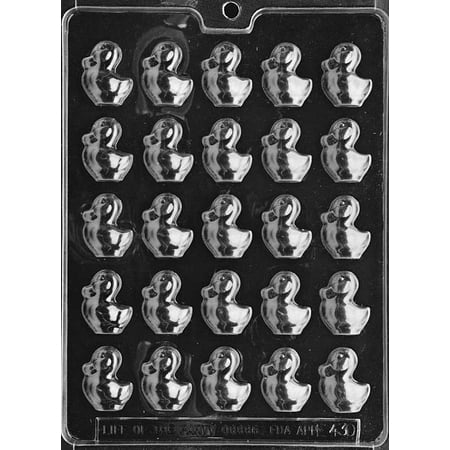 Duck Cake Mold - Bite Size Ducks Chocolate Mold - E430 - Includes Melting & Chocolate Molding Instructions