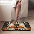 thumbnail image 4 of 1pc Two Ghost Dogs with Pumpkins Absorbent Non-Slip Bathroom Thickened Flannel Rug Decor,Soft,Quick Drying,Suitable For Indoor/outdoor Use,Bathrooms,Bedrooms,Kitchens,Terrace,Laundry Rooms,16"x24", 4 of 9