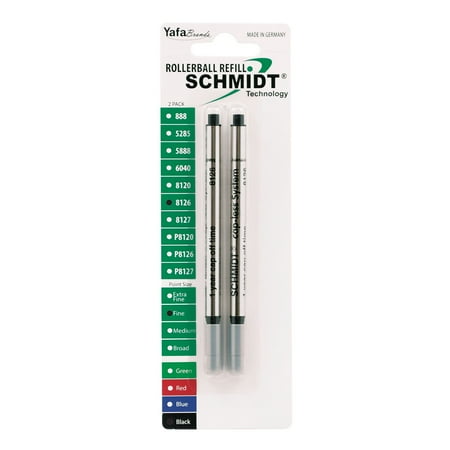 UPC: 0080333581230 | Schmidt Ink Schmidt 8126 Rollerball Long Capless Refill Fine Black 2 Pack (SC58123)