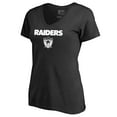 thumbnail image 2 of Women's Black Las Vegas Raiders Vintage Team Lockup V-Neck T-Shirt, 2 of 3