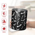 thumbnail image 5 of 12oz Coffee Tumblers Black Halloween Bats with White Stainless Steel Vacuum Insulated Travel Tumbler Coffee Cups Mug with Lid and Straw with Cleaning Brush for Cold & Hot Drinks, 5 of 5