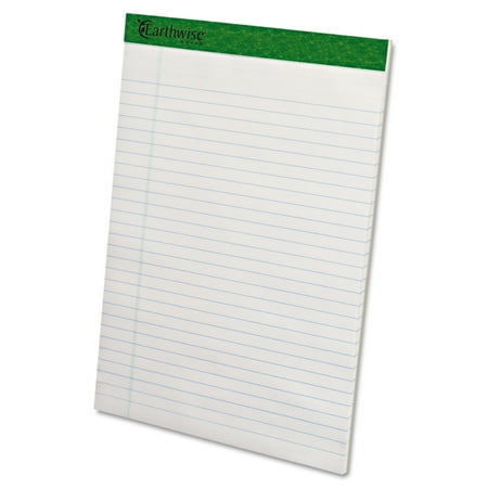 Earthwise by Ampad Recycled Writing Pad 8 1/2 x 11 3/4 White Dozen 20172