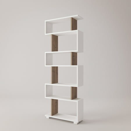 Bates Modern Bookcase 24 X 63 X 8 Shelving Unit
