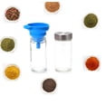 thumbnail image 3 of Pack of 24 Spice Jar Glass 100ML Seasoning Dispenser Bottle 3.5oz Storage Lidded Container Bin with Label Shaker, 3 of 8