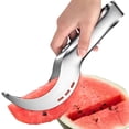 thumbnail image 4 of Cortador Frutas Con Artefacto para Cortar Sandía Acero Inoxidable Antideslizante, 4 of 9