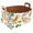 Multicolor 3, variant on Black Dog and Paw Storage Basket Collapsible Storage Bin, PU Foldable Basket Convenient Box Storage Organizer with Handles for Shelves Office Bedroom Closet Nursery Toys Laundry