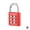 Red Six bonds, variant on SSKFHGI Six-Digit Black Button Combination Lock Digital Password Padlock Suitcase Gym Dormitory Schoolbag Door Lock