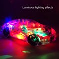 thumbnail image 2 of Jouet Électrique Voiture Universel Concept Mécanique Coloré Lumière Musique Dessin Animé Transparent Jouet Voiture, 2 of 5