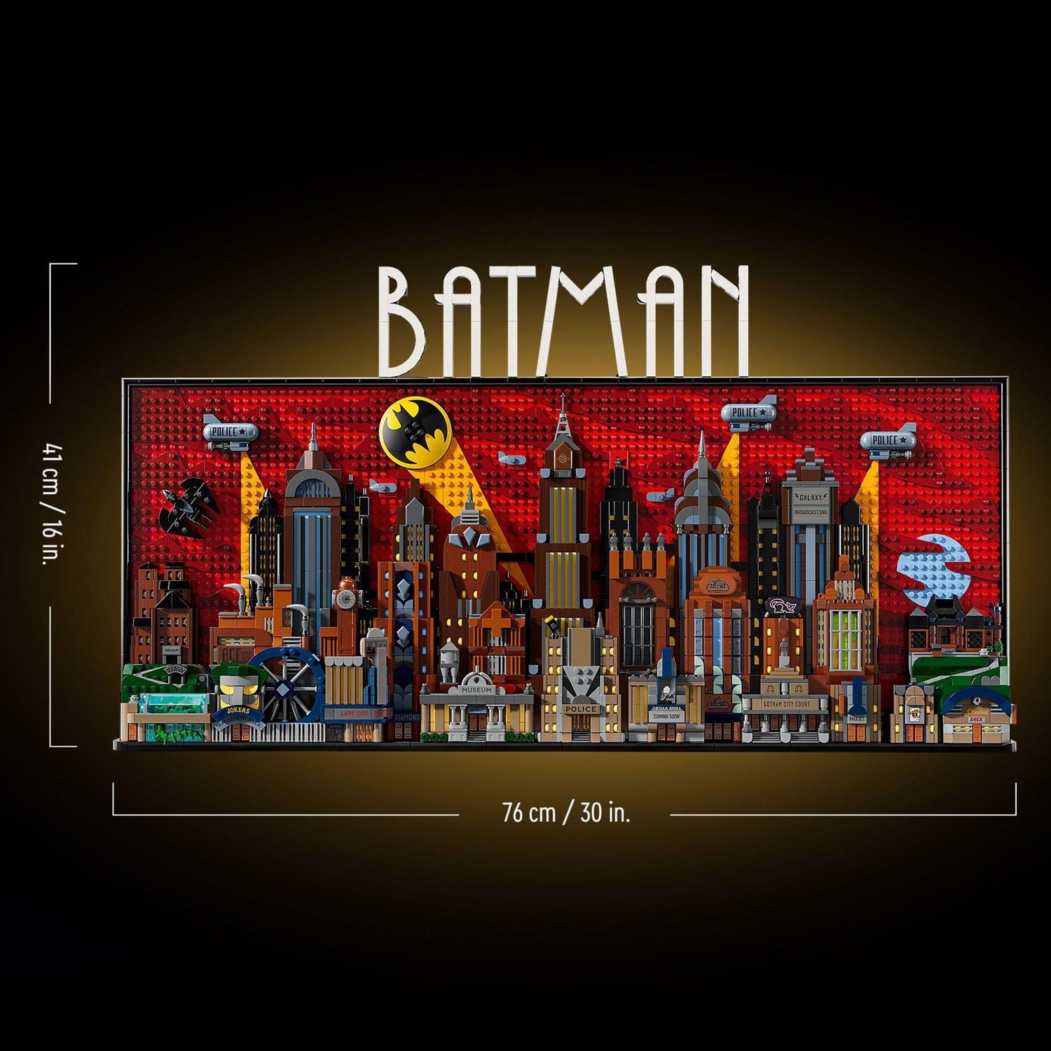 LEGO DC Batman: The Animated Series Gotham City Build and Display Adult Set with Minifigures, DC Collectible Gift for Fans of Super Hero Action and Adventure Movies, 76271