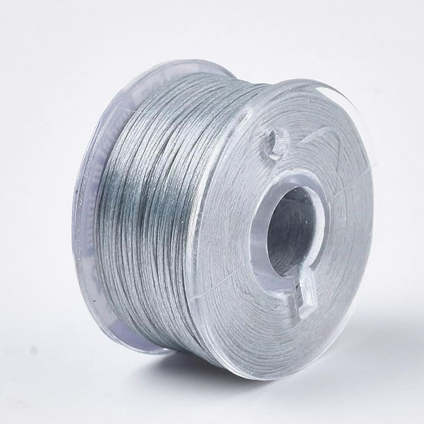 Hilo para abalorios de 50 yardas, hilo de nailon recubierto especial de 0,1 mm para bisutería y manualidades. Rollo de hilo.