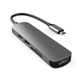thumbnail image 1 of Tipo-C Convertidor Hub 5 En 1 Aleación De Aluminio Ranura Para Tarjeta De Memoria Tf Portátil 4K Usb 3.0 2.0 Práctico Fácil Operación Dispositivo De Estación De Acoplamiento De Conveniencia Portátil Noticed EL008164-00, 1 of 5